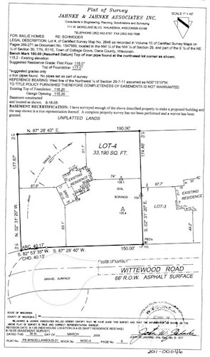 Plat of Survey Example